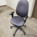 Grey Fabric Pattern Adjustable Office Chair